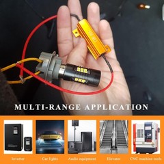 50W 6ohm LED Aluminum Load Resistors 2PCS Turn Signal Flasher Adaptor Resistor