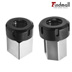 ER-40 Square+ER-40 Hex Collet Block Chuck Holder for CNC Lathe Engraving Machine