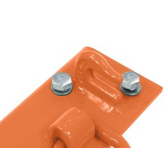 5-1/2″x22″Orange Tractor Bucket Grab Hooks Bolt 2″Hitch Receiver for Deere 1025R