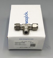 Swagelok SS-400-3TTF – Qty. 10 – Stainless Steel Tee 1/4″ Swage 1/8″ FNPT – New
