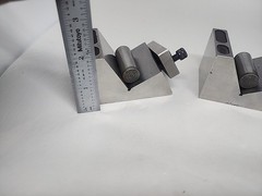 Pair Of Machinist V Blocks Fixtures 30 Degrees Jig Angle Block And Clamps