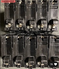 BOX OF 10 SIEMENS QA120AFCN 20A AFCI PLUG ON NEUTRAL (NO WIRE) NEW