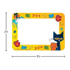 Edupress EP63939 Pete the Cat Name Tags/Labels 3.5″ x 2.5″, Red