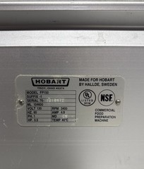 Hobart FP150 15 Qt Commercial Batch Bowl Food Processor LotsSlicing Discs Clean