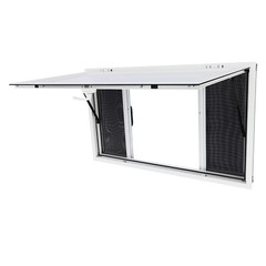 Concession Stand Truck Food Serving Window with 4 Awning Sliding Screens Window