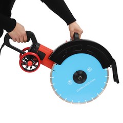 Electric Concrete Cutter Saw, Circular Saw with Saw Blade and Rolling Pulley HOT