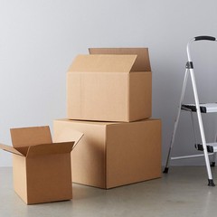 30 Brown cartoon Cardboard Moving Boxes in Small, Medium and Large Sizes