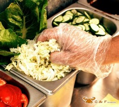 Plastic Food Service Gloves Ideal for Food Handling, Food Prep, Cleaning, Latex