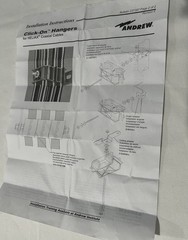 ANDREW L45CLICK , 10pcs Per Bag Click- On Hangers Kit For 5/8 Inch Antenna Cable
