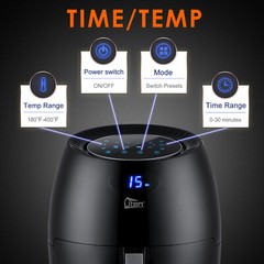 UTEN Large Air Fryer XXL 1700W 5.8QT/6.9QT Oven Hot Electric Air Fryer Cooker US