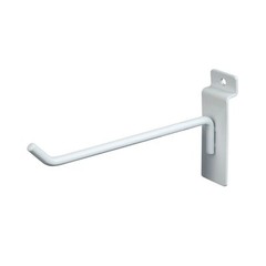 NEW SLATWALL 8″ WHITE PEG HOOKS LOT OF 100PCS