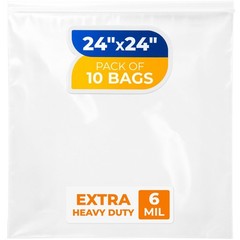 24″ x 24″ Extra Large Zip Seal Lock Bags, 6 Mil (Pack of 10) – Heavy-Duty