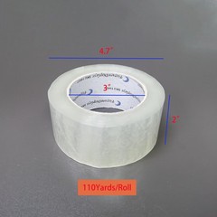 FixtureDisplays® 6 Rolls Clear 1.89 inches x 110 yards x 2.4 mils,