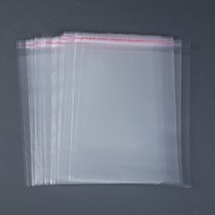 Unsealed Self Adhesive Peel Seal Bags Plastic OPP Clear Cellophane Pack