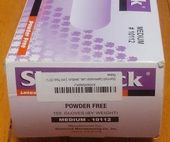 2-Pk Shamrock Latex Powder Free Exam Gloves 100 Count each Size Medium #10112