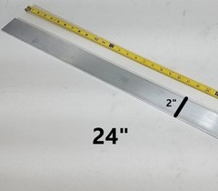 1/4″ x 2″ x 24″-Long 6061 T651 Aluminum Flat Bar– .25″ Structural Aluminum.
