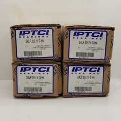 Set 4 x SALF205-16 G H4 Standard Duty Eccentric Locking 2 Bolt Flange Bearing