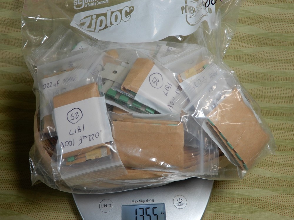 Roederstein Film Foil Capacitors .022uf 100V Huge Lot Shown 13 oz Green #12