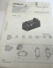 Siemens Simatics Simotion Servo Motor 1FT5072-0AF71-1-Z 600V 3000RPM *NEW*