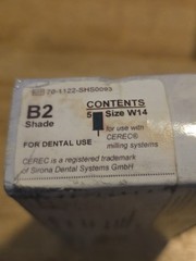 CEREC – Obsidian Cad Cam Blocks – B2 – W14 – Blocks
