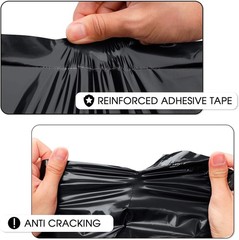 Waterproof Black Poly Mailers 14.5×19 – Reliable Self-Seal Shipping Bags