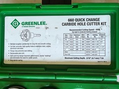 2 Sets Carbide Hole Cutters (Greenlee 660 & Ideal 36-311 Sets – Both Partial)