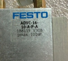 FESTO ADVC-16-20-I-P-A, 188111, V208, ADVC1620IPA, Pmax 10bar, BOX C #1600F
