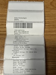 Zebra ZQ510 WiFi and Bluetooth Label Printer, w/ Battery, Charger, Belt Clip