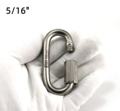 4PCS M8 5/16 Inch Quick Link Chain Connector Stainless Steel 316 Quick Links