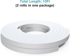 Self Adhesive Weather Stripping, Noise Isolation 4 Doors Window Foam Tapes