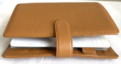 Filofax Norfolk A5 Leather Organizer Almond Brown Day Planner 6 Ring 9.4″ x 8.5″