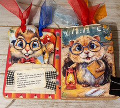 Junk Journal Handmade Booklet Book Vintage “School Days” Pockets, Ephemera
