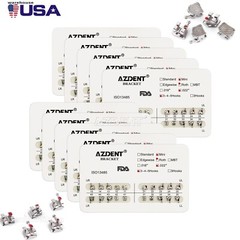 Dental Brackets Orthodontic Brace Metal Mini Roth MBT Slot 0.022 hooks 3-4-5 US