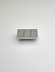 Lite-On Common Cathode 3-Digit 7-Segment Green LED Display 22 Pack