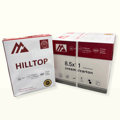 HILLTOP – COPY & PRINT PAPER 20 lb – Letter Size (8.5 in x 11 in) – 5 REAMS/CASE