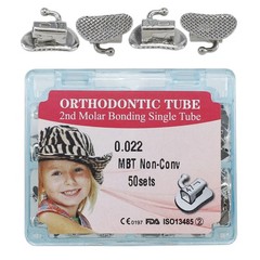 USA Dental Orthodontic Buccal Tubes MBT Roth 022 1st 2nd Molar Bondable Single