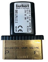 Burkert Type 6013 00126111 126111 24VDC 2/2 Way Solenoid Valve Direct Acting New