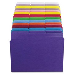 Smead SMD13134 Teal File Folders 1/3 Tab Cut 0.75″ Exp 100/Box