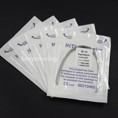 50 Packs Orthodontic Arch Wire Bracket Round Niti Super Elastic Natural Ovoid