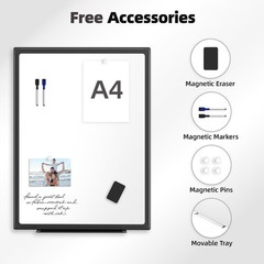 36 X 24 inches Magnetic Dry Erase Board with Aluminum Frame, Whiteboard