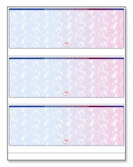 Premium Blank Check Stock – 8.5×11″, 500 Sheets, Red-Blue Prismatic
