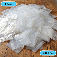 5″ x 8″ Heavy Duty Bag 4 MIL Resealable Zip Top Lock 5×8 Clear Plastic Bags 1000