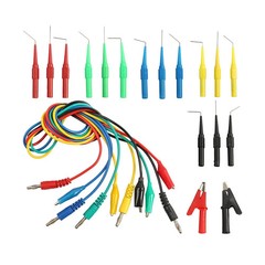 22pcs Automotive Back Probe kit Multimeter Test Leads Alligator Clips Wire Tool