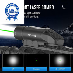 VITOINNO 1500 Lumens Green Beam Light Combo is beam