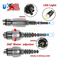 Dental LED Quick Coupler 4/6 Hole fit Kavo Multiflex LUX Fiber Optic Handpiece