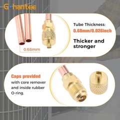 Efficient HVAC 10-Pack Access Valves 1/4” SAE x 1/4” OD – Easy Installation