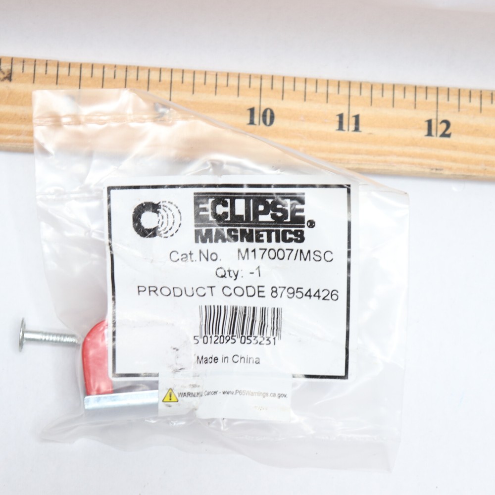 Eclipse Alnico Power Magnet 3/16″ Hole Diam x 1-1/8″ Overall Width x 3/4″ Deep