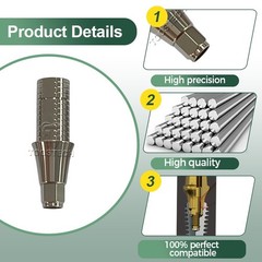 20pcs Ti base Tianium base CAD CAM ti-base fits to Neodent GM platform D4.0
