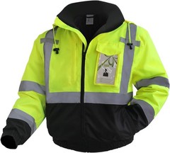 Multi-Use Reflective Construction Jacket – XL hi-vis Rain Gear for All Seasons