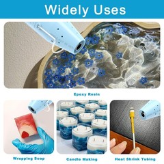 Heat Gun for Crafting, Mini Hot Air Gun Tool for Epoxy Resin, Shrunk Wrapping…